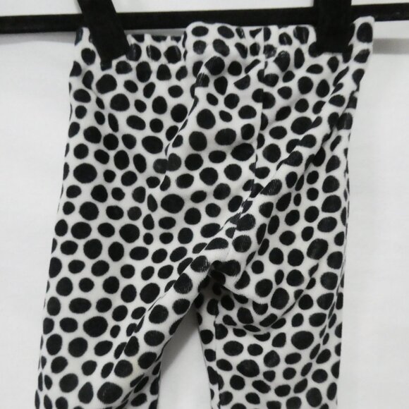 H&M - Hello Kitty | 12-18 months | Black And White Velour Polka Dot Bottoms - Picture 13 of 16